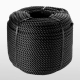 Perlon Seil 3-fach gedreht schwarz - 12 mm
