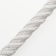 Perlon Seil 3 fach gedreht weiß - 6mm